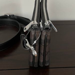 Coach double zipper bag